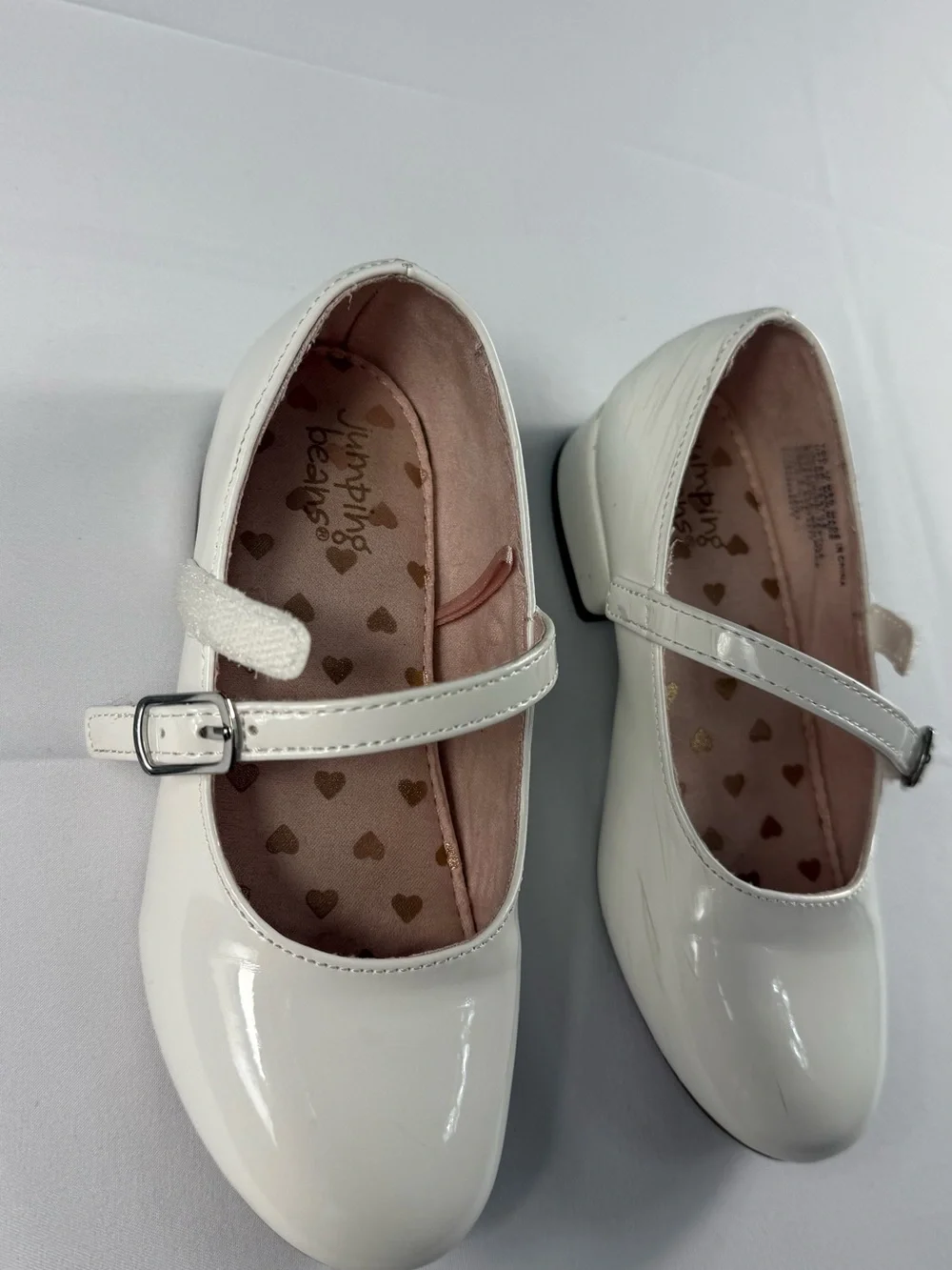 jumping beans White Patent Mary Jane Dress Shoes for Kids